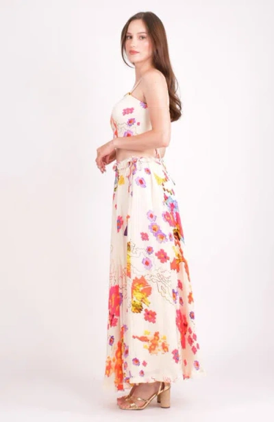 Raas Zaria Floral Two-piece Set In White