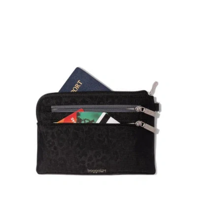 Baggallini Rfid Currency Organizer Wristlet In Black