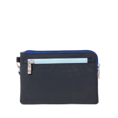 Baggallini Rfid Currency Organizer Wristlet In Blue