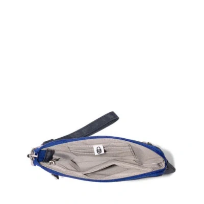 Baggallini Rfid Currency Organizer Wristlet In Blue