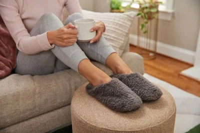 Feelgoodz Aurora Slipper Socks In Brown