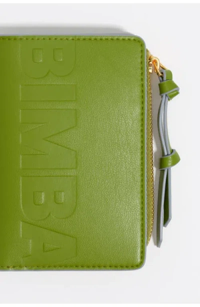 Bimba Y Lola Leather Purse With Engraved Logo In Green