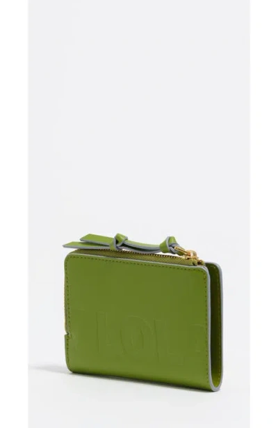 Bimba Y Lola Leather Purse With Engraved Logo In Green