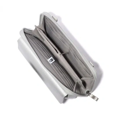 Baggallini Rfid Phone Wallet Crossbody Bag In White