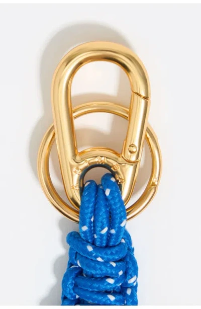 Bimba Y Lola Heart Key Ring With Ropes In Blue