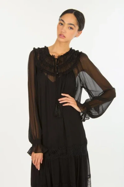 Secret Mission Bree Maxi Dress In Black