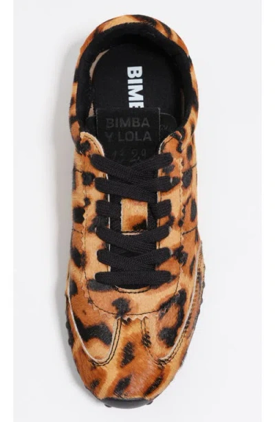 Bimba Y Lola Leopard-print Lace-up Sneakers In Brown