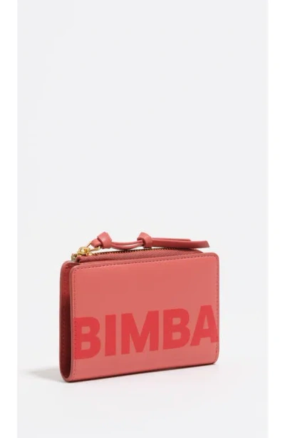 Bimba Y Lola Leather Purse With Engraved Logo In Pink