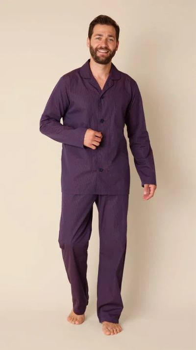 The Cat's Pajamas Luxe Pima Pajama In Purple