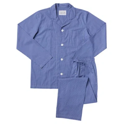 The Cat's Pajamas Luxe Pima Pajama In Blue