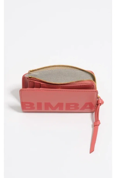 Bimba Y Lola Leather Purse With Engraved Logo In Pink