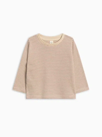 Colored Organics Organic Cotton Turk Long Sleeve Crew In Gold