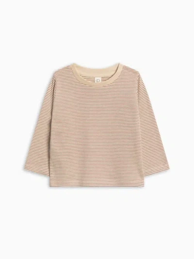 Colored Organics Organic Cotton Turk Long Sleeve Crew In Neutral