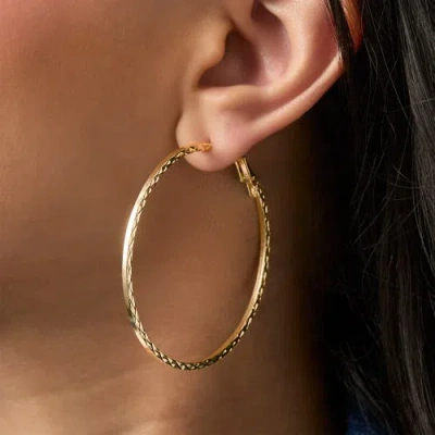 Jessica Simpson Mixed Metal Hoop Earring Set In Gold