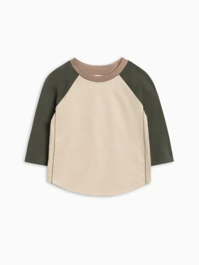 Colored Organics Organic Cotton Louie Baseball Tee In Neutral