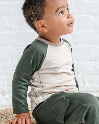 Colored Organics Organic Cotton Louie Baseball Tee In Neutral