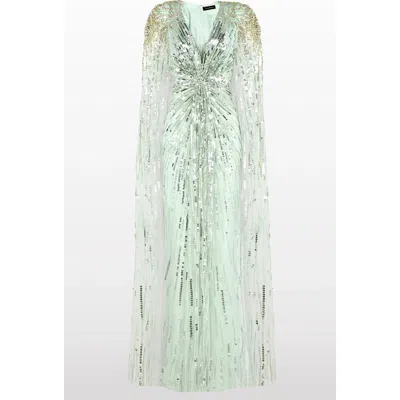 Jenny Packham Gold Rush Sequin-embellished Gown In Multi