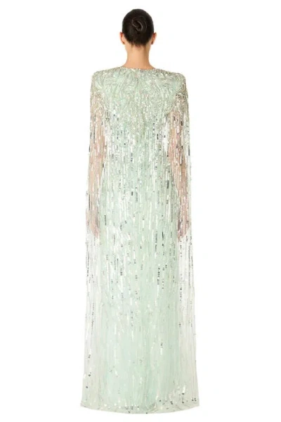 Jenny Packham Gold Rush Sequin-embellished Gown In Multi
