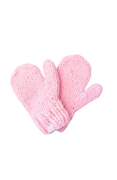 Bits & Bows Ballet Knit Hat/mittens Bundle In Pink