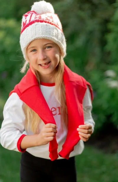 Bits & Bows Merry Sweatshirt In Red