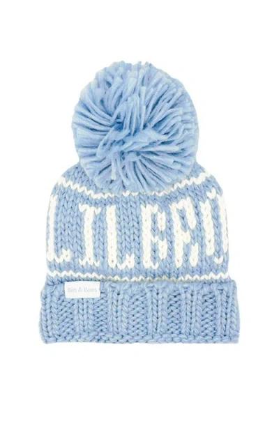 Bits & Bows Lil Bro Knit Hat/mittens Bundle In Blue