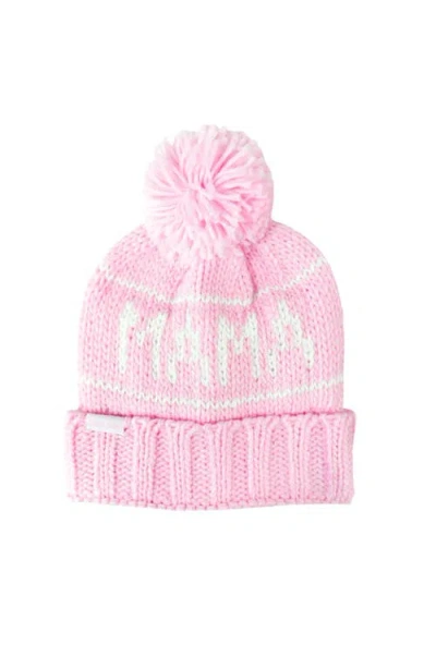 Bits & Bows Mama/mini Knit Bobble Hat Bundle In Pink