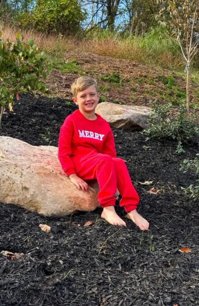 Bits & Bows Jogger Pants In Red