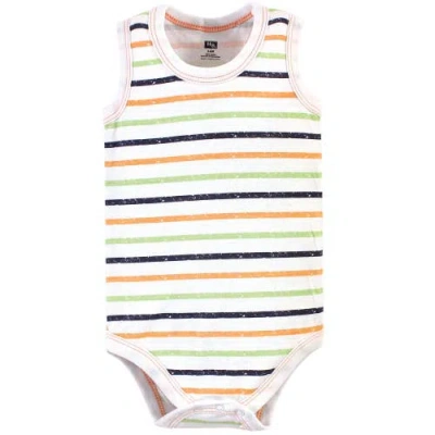 Hudson Baby Cotton Tank-style Bodysuits In Multi