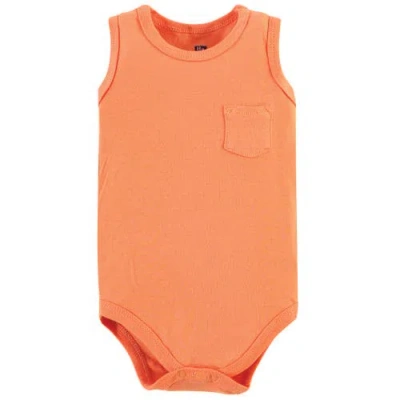 Hudson Baby Cotton Tank-style Bodysuits In Multi