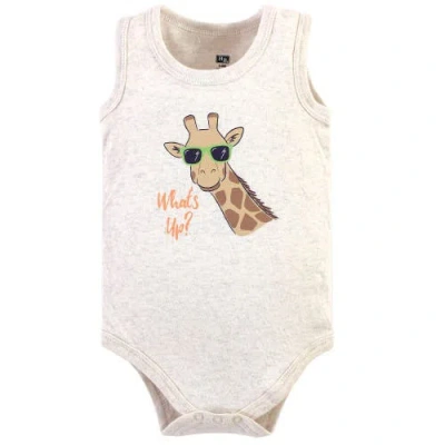 Hudson Baby Cotton Tank-style Bodysuits In Multi
