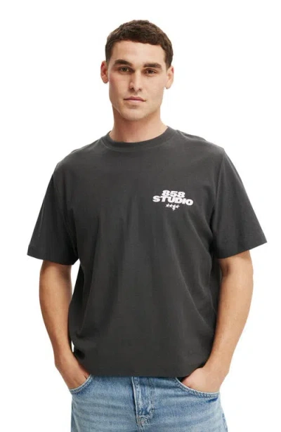 Cotton On Cropped Fit Graphic T-shirt In Black