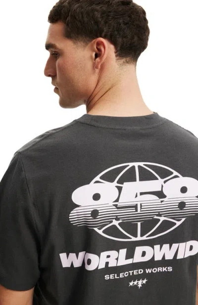 Cotton On Cropped Fit Graphic T-shirt In Black