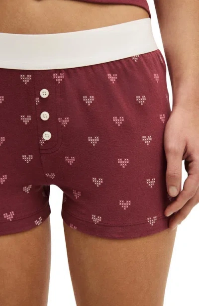 Cotton On Body Peached Jersey Boyshort In Red