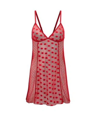Adore Me Nanette Slip Lingerie In Red