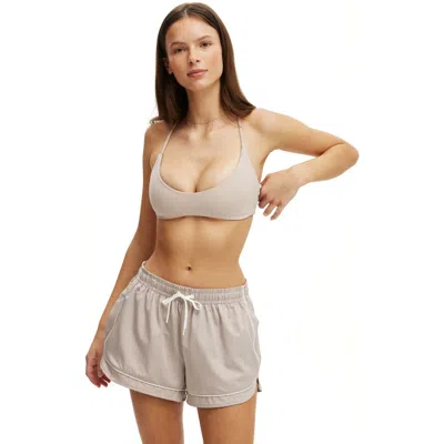 Cotton On Body Active Ultra Soft Minimal Strappy Crop In Neutral