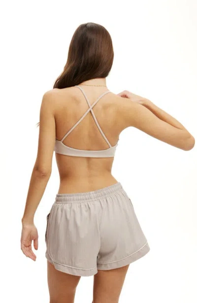 Cotton On Body Active Ultra Soft Minimal Strappy Crop In Neutral