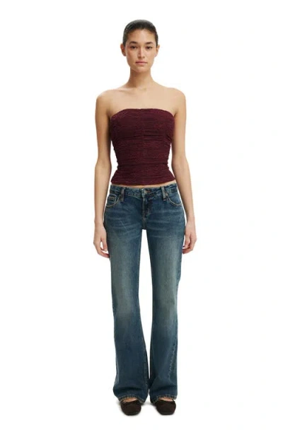 Cotton On Cara Corset Bandeau In Brown