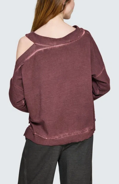 Luukaa Yara One-shoulder Pullover In Brown