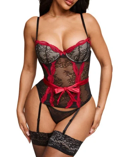 Adore Me Halia Contour Balconette Bustier In Black