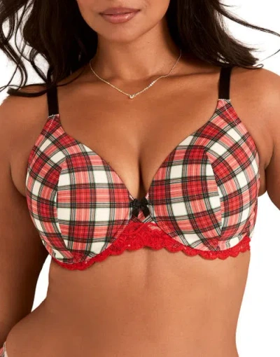Adore Me Nare Contour Full Coverage Bra In Red