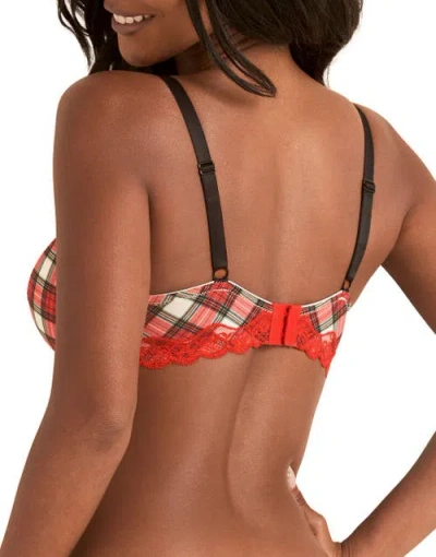 Adore Me Shea Push Up Plunge Bra In Red