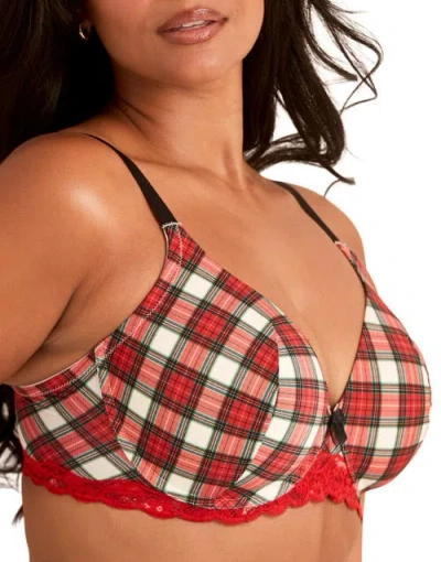 Adore Me Nare Contour Full Coverage Bra In Red