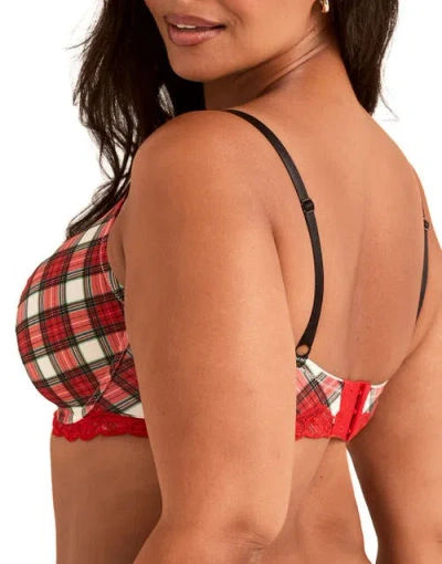 Adore Me Nare Contour Full Coverage Bra In Red