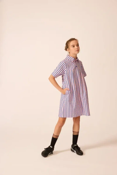 The Sunday Collective Shirtdress In Pink