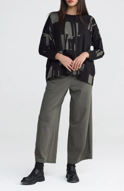 Luukaa Serenna Cropped Darted Pants In Green