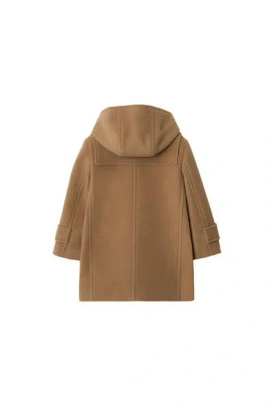Burberry Wool Duffle Coat In Brown