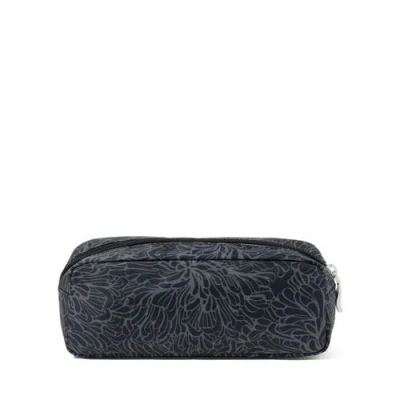 Baggallini Long Pocket Cosmetic Bag In Gray