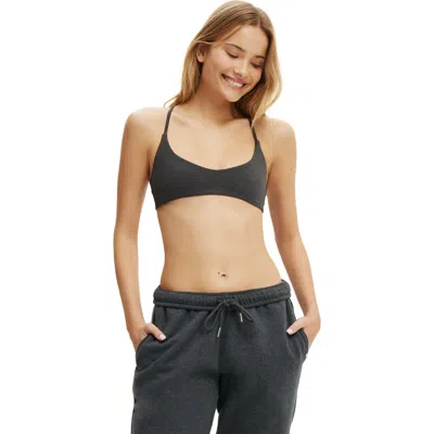 Cotton On Body Active Ultra Soft Minimal Strappy Crop In Black