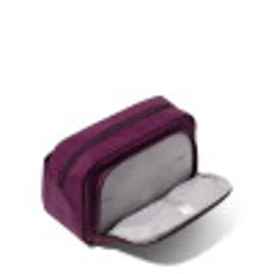 Baggallini Pocket Cosmetic Bag With Brush Organization In Burgundy