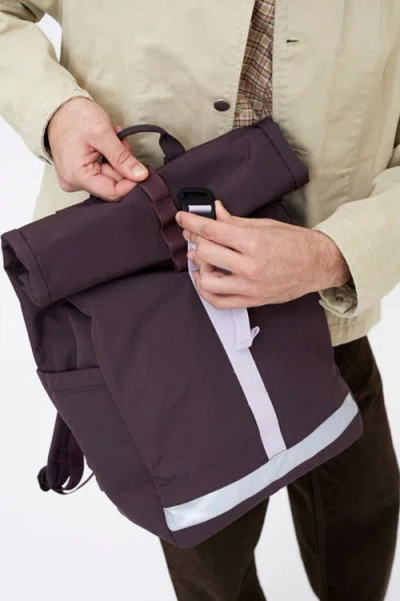 Lefrik Lars Roll Backpack In Purple